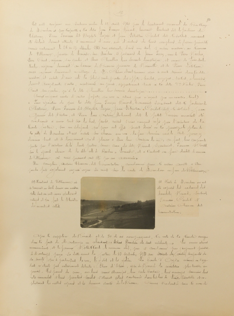 Manuscrit original de Martin Eugène Legrand, feuillet 12/36